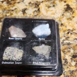 Gemstone Collection with Rose Quartz and Dalmatian Jasper